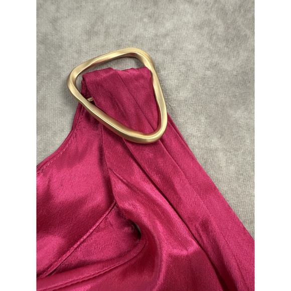 NWT Anthropologie Pink Dressy Jumpsuit Women's Sz S Wide Leg Corey Lynn Calter - Picture 5 of 16